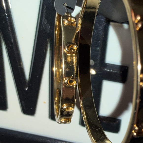 ✨ Authentic Coach Gold Tone Hoop Earrings ✨ - Picture 6 of 9